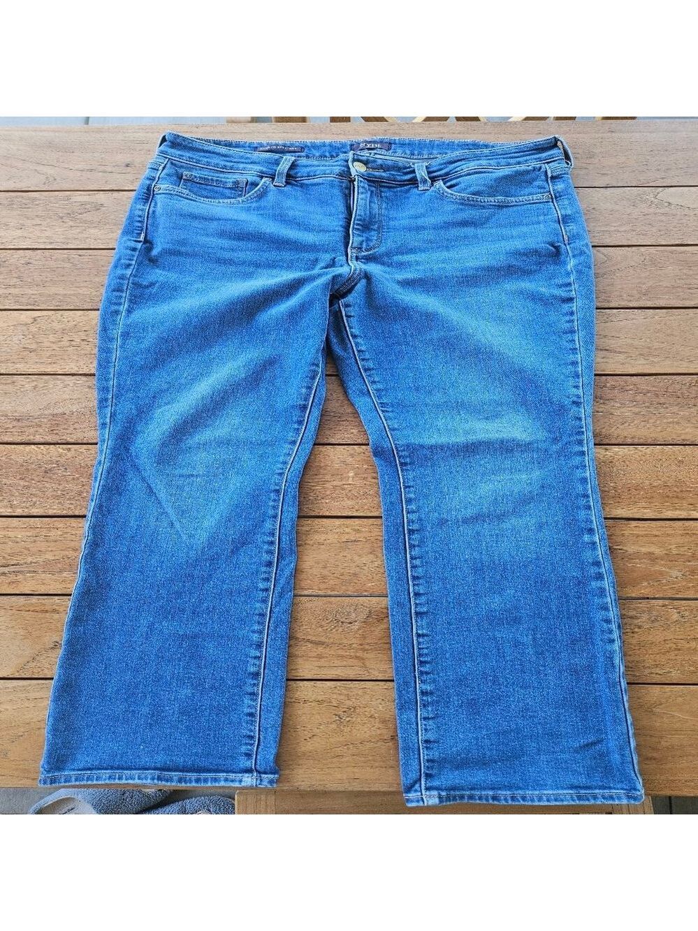 NYDJ Marilyn Straight Jeans Size 12 - Picture 2 of 6